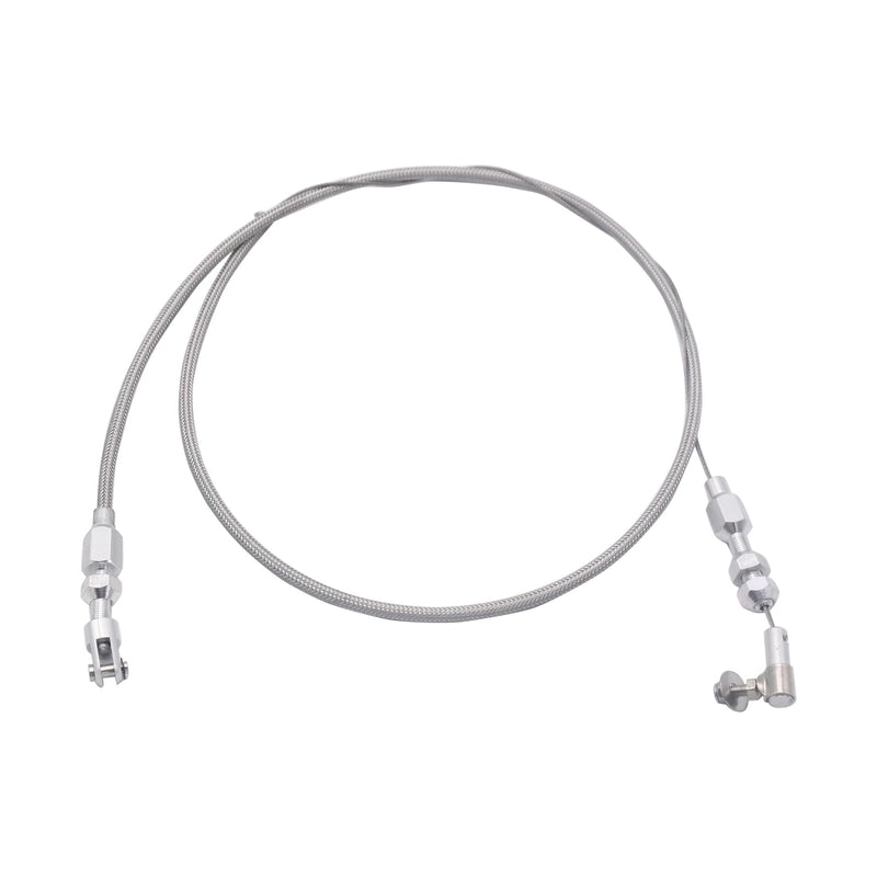 1 Set SHLPDFM Silver Throttle Cable Universal 36" Braided Stainless Steel Accelerator Cable Compatible with Ford,Chev,Hot 97-07 Chevrolet/Chevy LS1 Engine 4.8L 5.3L 5.7L 6.0L