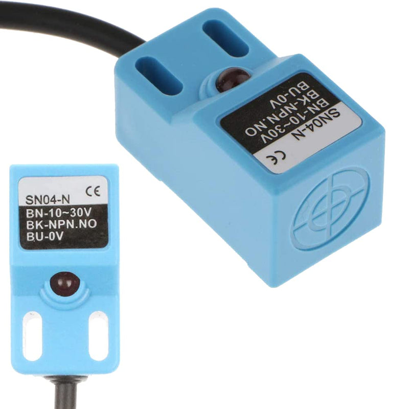 2PCS DC 10-30V 300mA Inductive Proximity Sensor Switch 3-Wire SN04-N NPN Normally Open NO Detection Distance 4mm Proximity Switch
