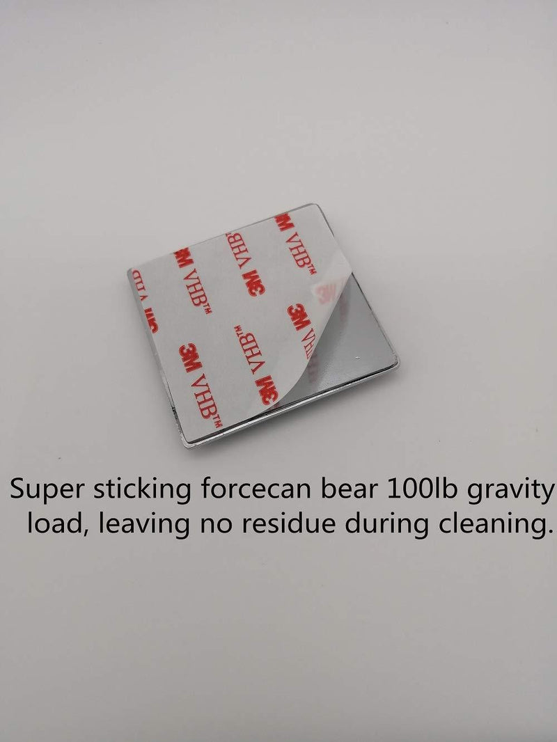 Loradar Anchor Plate Adhesive Security Plate with Slot for Cables to Lock Down Laptops, Tablets, Monitors,iPhone Smart Phone, MacBook Pad Ipad, Tablet, Other Electronic Products (Chrome 5Pack) Chrome 5Pack