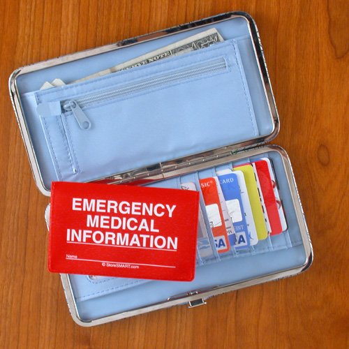 StoreSMART - Folding Wallet Vial of Life & Pet Records - 5-Pack - Emergency Medical Information Holder for ID - VOLPRWLT-5