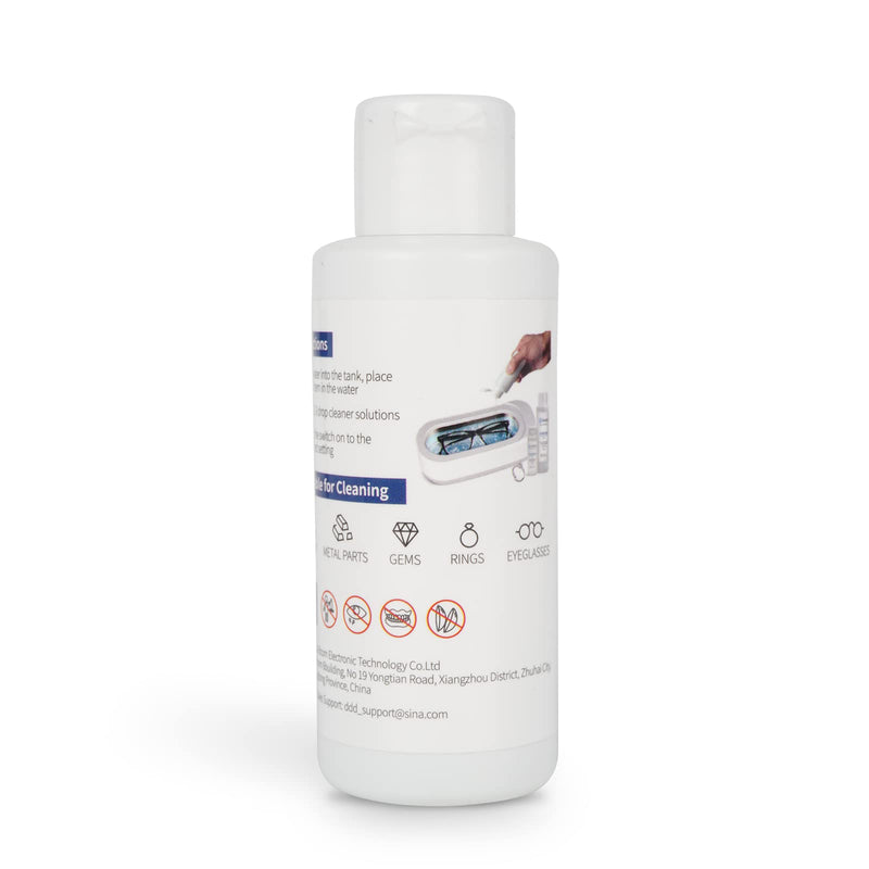 Jewelry Cleaner, Ultrasonic Jewelry Cleaner Solution - Jewelry Cleaner for Gold, Silver, Platinum Diamonds and Non-Porous Precious & Semi-Precious Jewelry 120ml