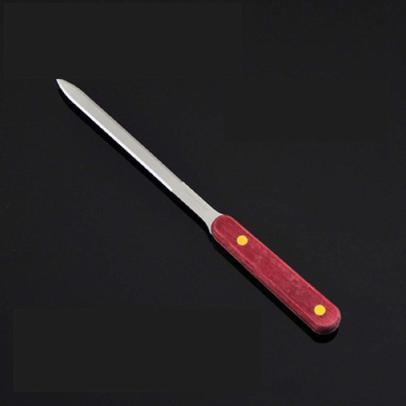 1PCS Multifunctional Letter Openers Sharp Brown Wooden Handle Steel Blade Letter Opener/Envelope Slitter/Tea Knife 9"