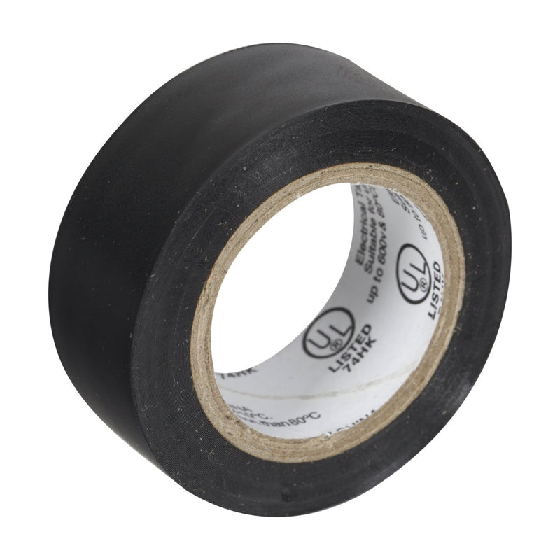Duck Brand 373447 Professional Electrical Tape, 0.75-Inch by 20-Feet, Single Roll, Black 3/4 Inch x 20 Feet (Single Roll)
