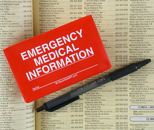 StoreSMART - Folding Wallet Vial of Life & Pet Records - 5-Pack - Emergency Medical Information Holder for ID - VOLPRWLT-5