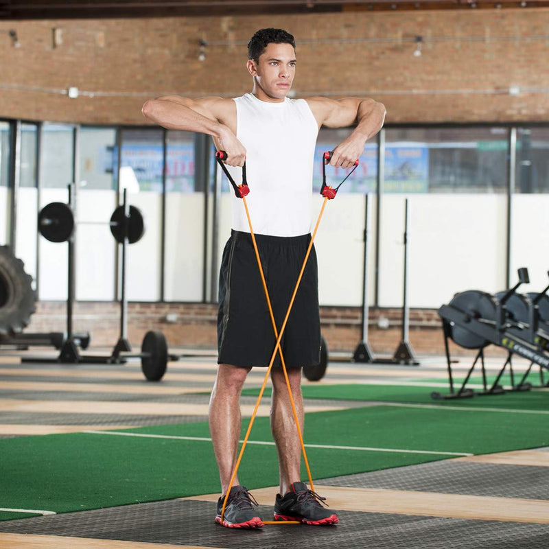 Lifeline Max Flex Resistance Kit with Interchangeable Band for More Workout Options Includes Comfort Grip Handles and 4ft Exercise Tube – Multiple Levels Available (20lb, 30lb, 40lb, 50lb, 70lb) 50 lbs