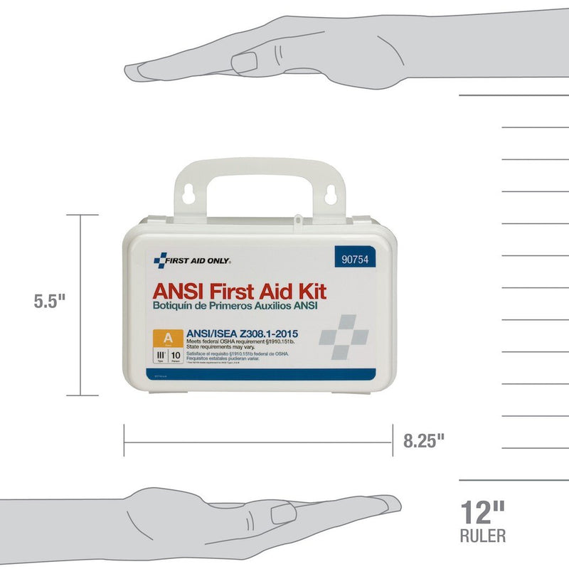 First Aid Only 90754 10 Person Bulk ANSI A, Plastic
