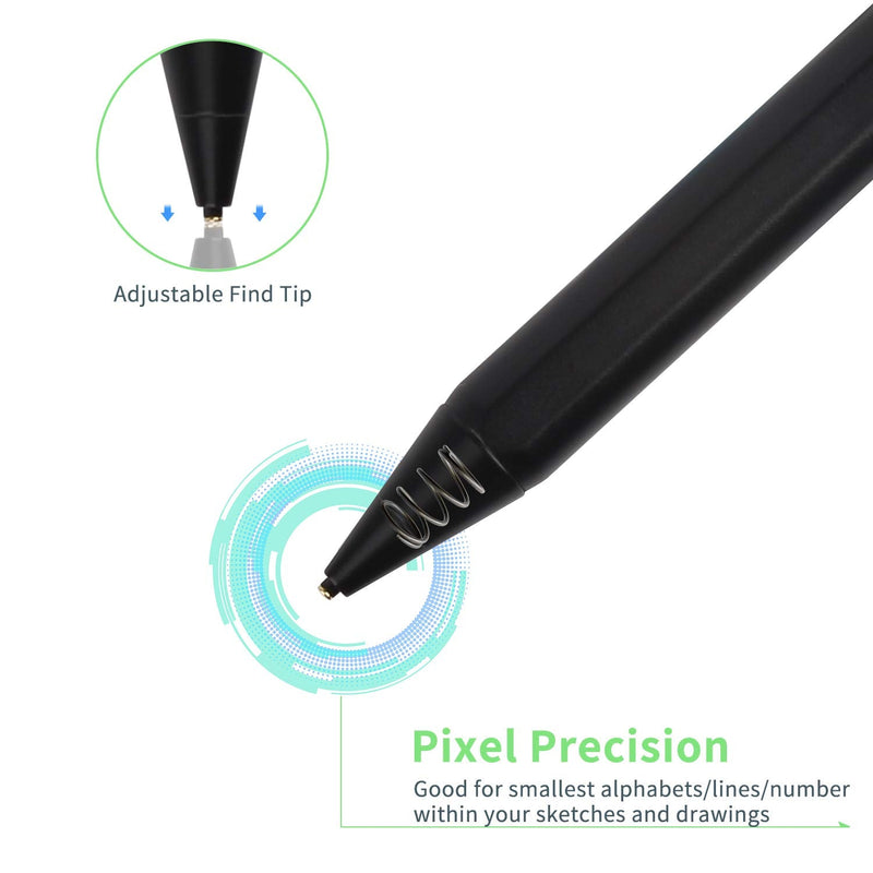 Google Pixelbook Stylus Pen, Active Capacitive Digital Pencil Compatible with Google Pixelbook Stylus Pens,Good for Sketching and Note-Taking Pens with Type-C Rechargeable, Black