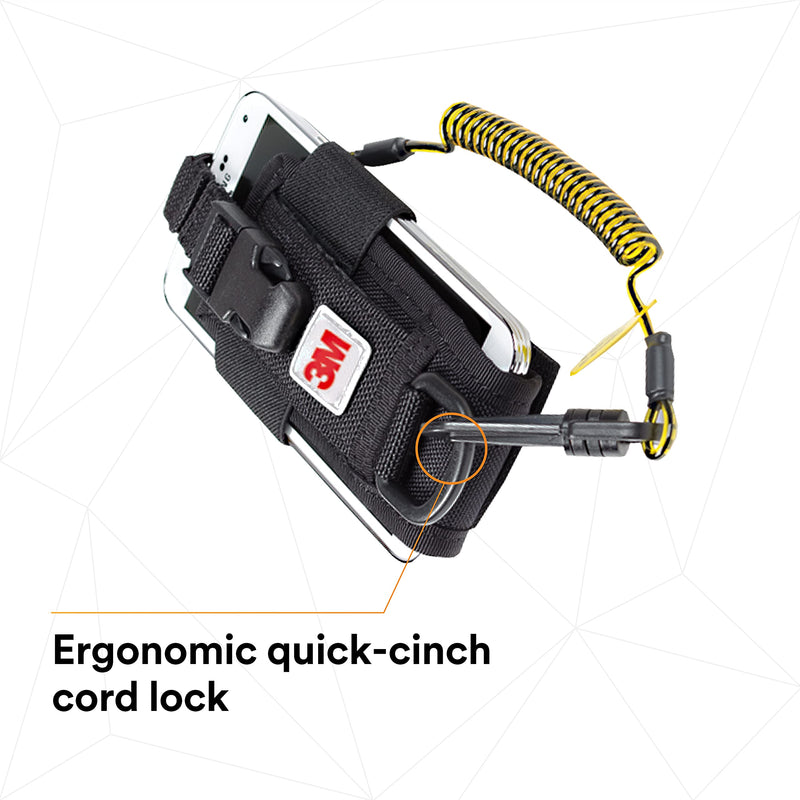 3M DBI-SALA Fall Protection For Tools,1500089,Adj Radio Holster Combo w/Clip2Loop Coil andMicro D-Ring,Size To Any Portable Radio/Small Device,Mount To Harness/Belt