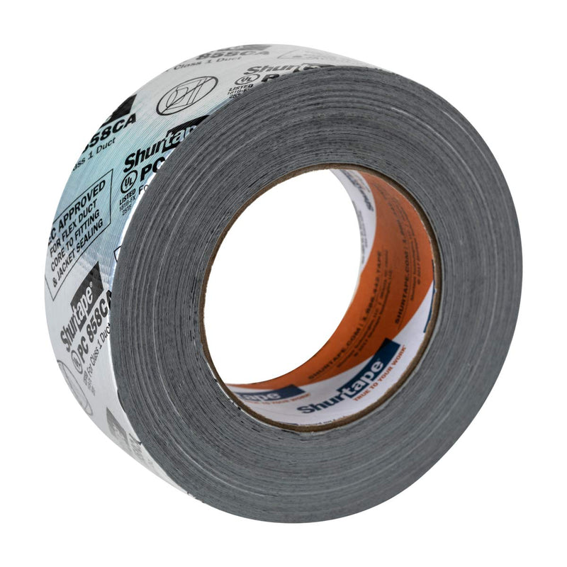 Duck Brand HVAC Duct Sealing Tape, Silver, 1.88 Inches x 30 Yards, 1 Roll (1404523) 1.88 in. x 30 yd.