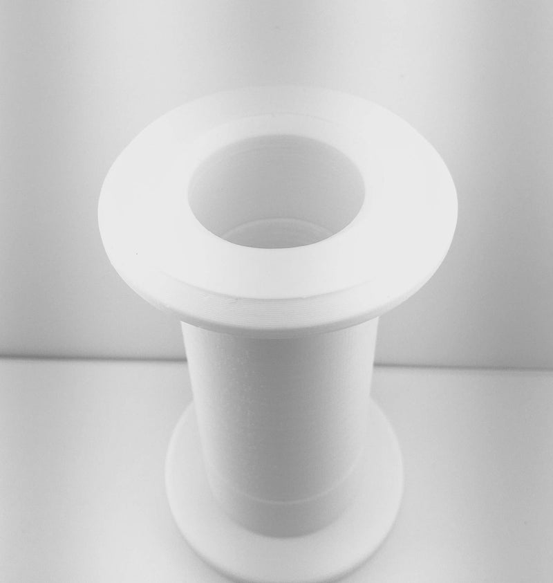 1.20" ID Cable Pass Through Wall Port 3 5/8" - 5 1/4" Wall Thickness (White) - Pass Cables from one Side of a Wall or Barrier to The Other. White