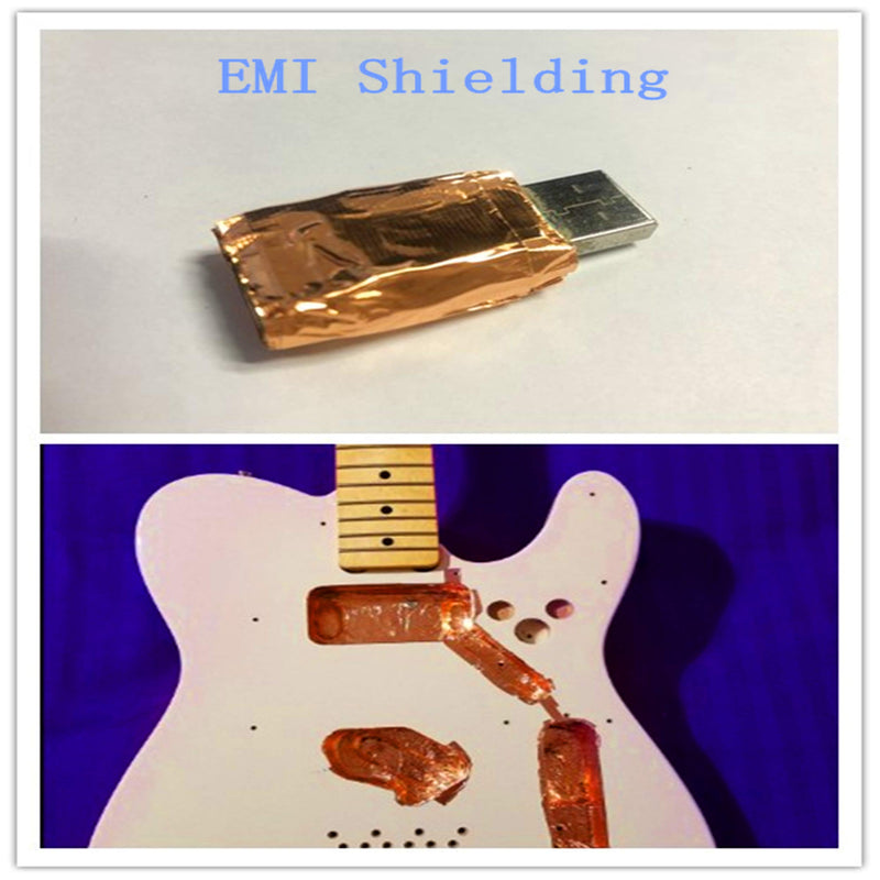 Copper Foil Tape 3 Pack (1inch 1/2inch 1/4inch x 66ft) with Conductive Adhesive for Electrical Repairs,Guitar or EMI Shielding, Stained Glass, Paper Circuits, BOMEI PACK