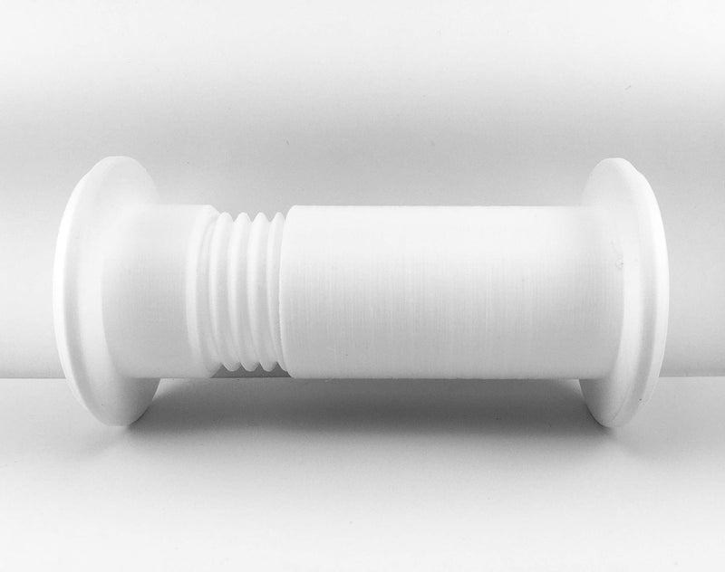 1.20" ID Cable Pass Through Wall Port 3 5/8" - 5 1/4" Wall Thickness (White) - Pass Cables from one Side of a Wall or Barrier to The Other. White
