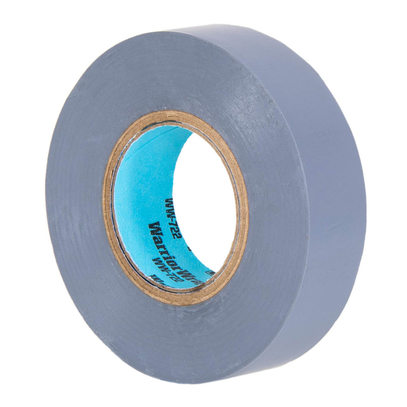 NSi Industries WarriorWrap Select 3/4 in. x 60 ft. 7 mil Vinyl Electrical Tape, Gray (WW-722-GY)