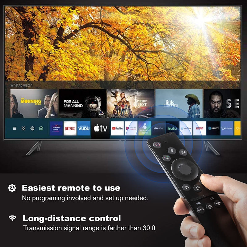 Universal Remote-Control for Samsung Smart-TV, Remote-Replacement of HDTV 4K UHD Curved QLED and More TVs, with Netflix Prime-Video Buttons