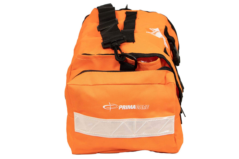 Primacare KB-RO24 Empty First Responder Bag, Professional Compartment Kit Carrier for Trauma and Emergency Medical Supplies, 15 x 9 x 8 inches, Orange