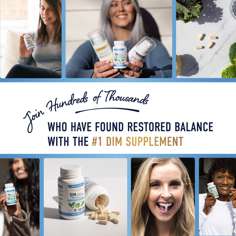 DIM Supplement 200mg - DIM Diindolylmethane Plus BioPerine 60-Day Supply of DIM for Estrogen Balance, Hormone Menopause Relief, Acne Treatment, PCOS, Bodybuilding