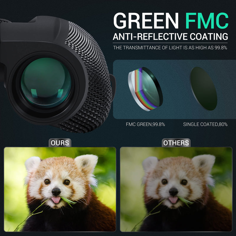 Aurosports 10x25 Binoculars for Adults and Kids, Folding Compact