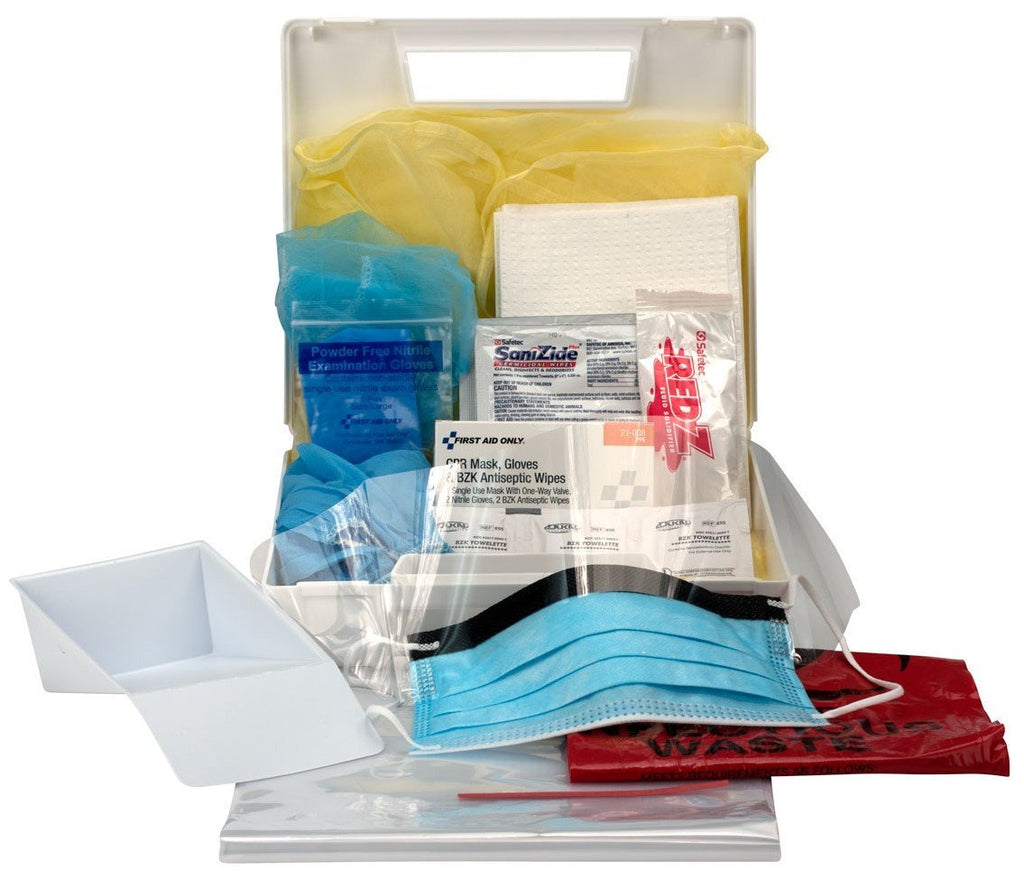 First Aid Only Bloodborne Pathogen Personal Protection Kit With 6 Pc. Cpr Pack, 29-Piece Kit 1 Count