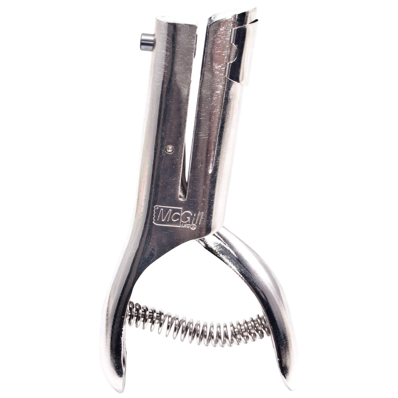 McGill Utility #300 Series Heavy Duty 1/8" Round Single Hole Punch, 20-Sheet Capacity, Nickel-Plated Steel (MCG301)