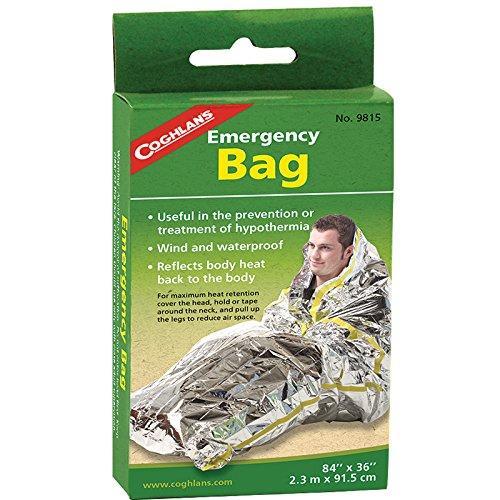 Coghlan's Emergency Bag Silver, 84 x 36 Inches (213 x 91.5 cm)