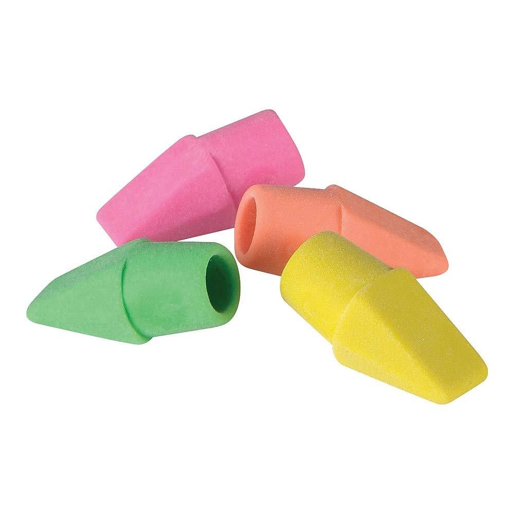 Staples® Arrowhead Cap Erasers, Assorted Colors, 12 Counts