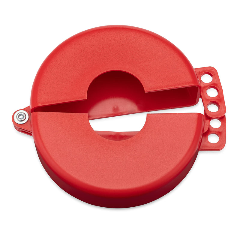 Zing Green Products 7104 RecycLockout Gate Valve Lockout, 2.5 Inch - 5 Inch, Recycled Plastic, red 2-1/2 inches - 5 inches Valve Handle Diameters