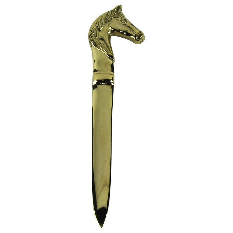 Treasure Gurus Heavy Solid Brass Horse Head Letter Opener/Envelope Knife