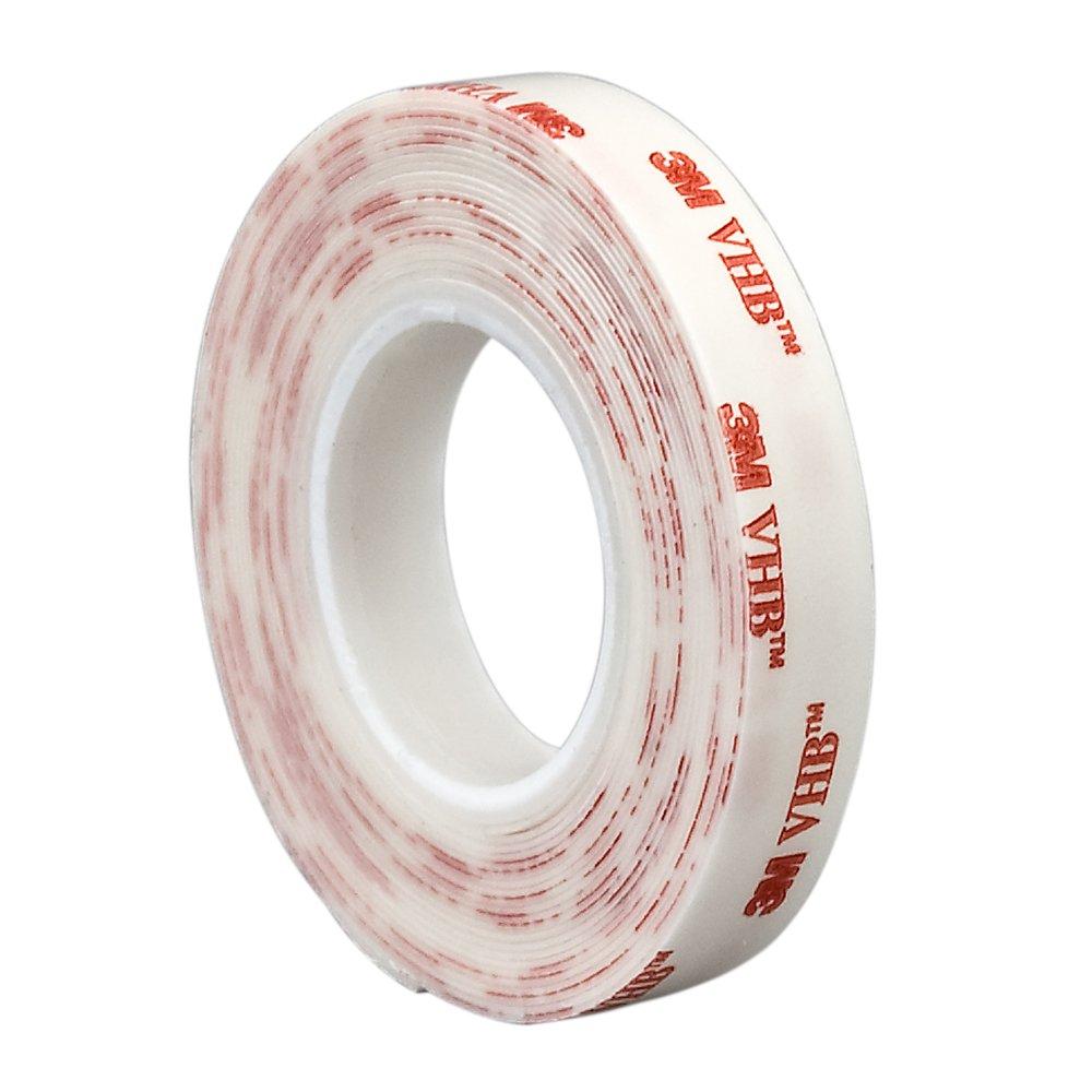 3M 1/2-5-4945 VHB Tape, 0.5" Wide, 5 yd. Length, White