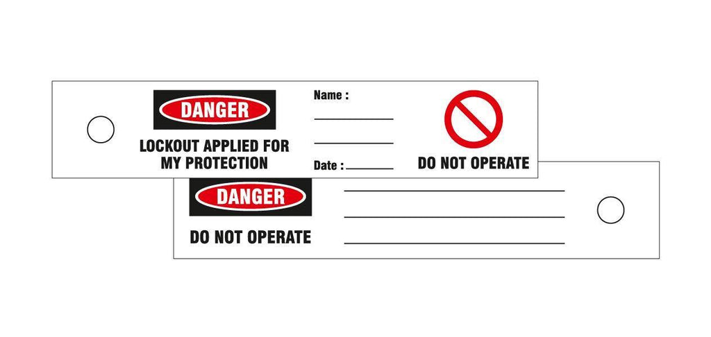 Lockout Tags, Padlock, Disposable,10-Pk