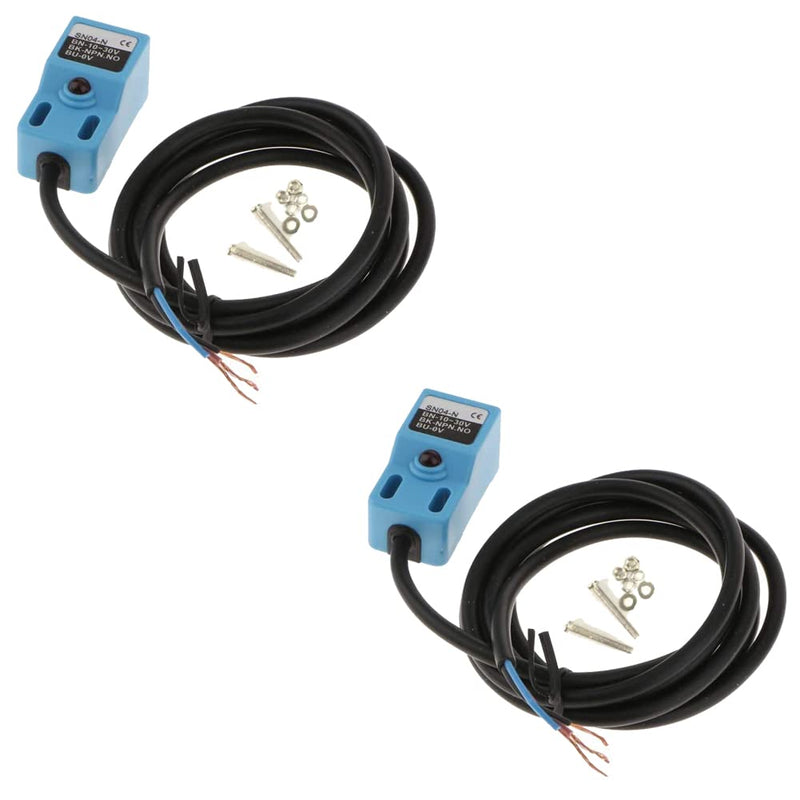 2PCS DC 10-30V 300mA Inductive Proximity Sensor Switch 3-Wire SN04-N NPN Normally Open NO Detection Distance 4mm Proximity Switch