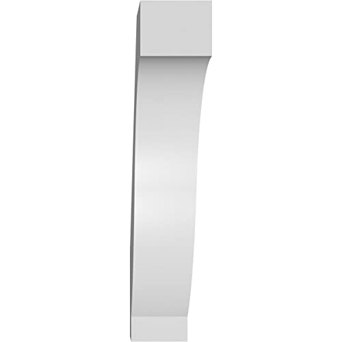 Ekena Millwork BRCP03X12X16BKR 3" W x 12" D x 16" H Baker Architectural Grade PVC Knee Brace 3"W x 12"D x 16"H