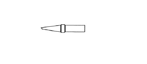 Weller ET BB (4ETBB-1) Soldering Tip Round Shape Bevelled 45° for Weller WE 1010, Diameter 2.4 mm, Pack of 1 Round inclined