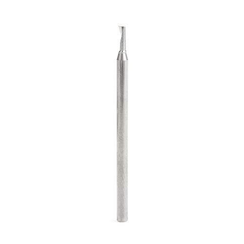 Amana Tool - 51634 Metric Solid Carbide CNC Spiral 'O' Single Flute, Plastic Cutting 2 Dia 2 D x 6 CH x 3 SHK