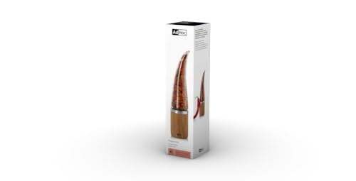 AdHoc Peperone Chilli Cutter, Acacia Wood/Acrylic, PreciseCut Technology, Dried Herbs and Spices Cutter, 22cm
