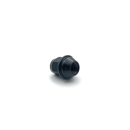 20 pcs M12x1.5 Black Lug Nuts 1-1/4" Heigh, Compatible with Focus, Fusion, Escape, EcoSport, Fiesta, Lincoln, MKC, MKZ, OEM Factory Style Replacement Lug Nuts