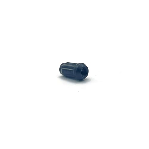 24pcs M12x1.25 Lug Nuts, Black Closed End Spline Lug Nuts with 1 Socket Key Compatible with Armada, Titan, Pickup Aftermarket Wheel
