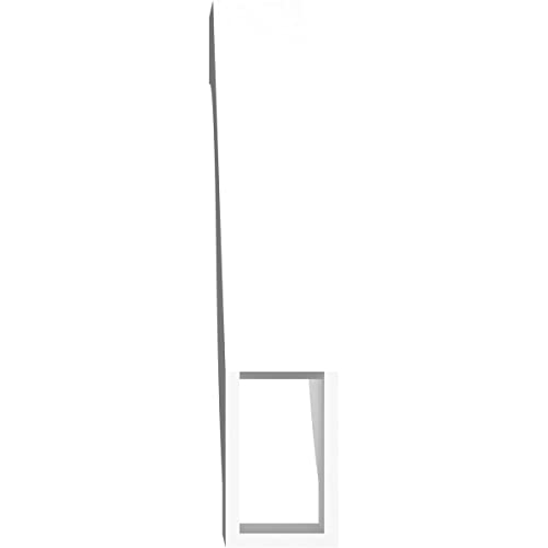 Ekena Millwork BRCP03X12X16BKR 3" W x 12" D x 16" H Baker Architectural Grade PVC Knee Brace 3"W x 12"D x 16"H