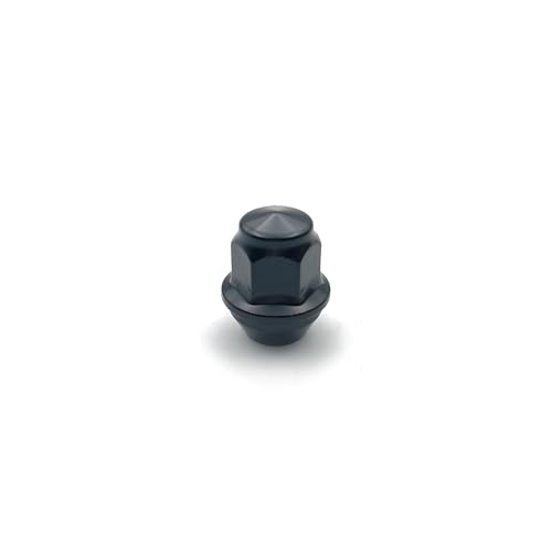 20 pcs M12x1.5 Black Lug Nuts 1-1/4" Heigh, Compatible with Focus, Fusion, Escape, EcoSport, Fiesta, Lincoln, MKC, MKZ, OEM Factory Style Replacement Lug Nuts