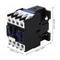 AC Contactor AC 380V 25A Motor Contactor Copper Coil 3P NO Silver Circuit Switch Controller, AC Contactor Switch