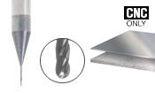 Amana Tool - 51760 AlTiN Coated CNC Steel, Stainless Steel & Composite Ball End Mini Mill 0.060 D x 0.360 CH x 1/8 SHK (51760)