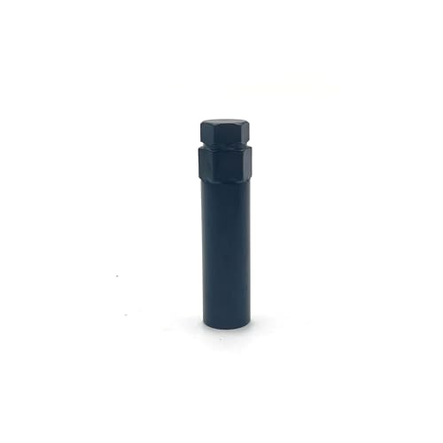 24pcs M12x1.25 Lug Nuts, Black Closed End Spline Lug Nuts with 1 Socket Key Compatible with Armada, Titan, Pickup Aftermarket Wheel