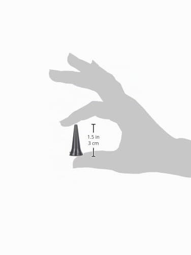 GIMA Disposable Mini Ear Speculum 2.5 mm - Black - fully compatible with mini series from HEINE, KAWE, RIESTER, GIMA and other brands - pack of 250 pcs 250 pieces Ø 2.5 mm