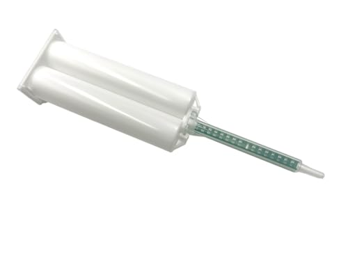 50 Pieces Epoxy Mixing Nozzles, Square Static Mixing Nozzle Adhesive Tips, Suitable for AB Resin Mixer Adhesive Cartridges Gun 50ml / 1.7oz (1:1/1:2 Ratio)