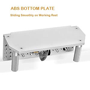 Belt Grinder Knife Jig, 7-3/4’’ Long Sharpening Locator Adjustable Angle -5°~ 25°, Belt Knife Sharpener Jig with Dual Press Plates, Knife Making Angle Grind Guide for Belt Sander Machine Regular 7-3/4" Long