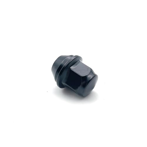 20 pcs M12x1.5 Black Lug Nuts 1-1/4" Heigh, Compatible with Focus, Fusion, Escape, EcoSport, Fiesta, Lincoln, MKC, MKZ, OEM Factory Style Replacement Lug Nuts