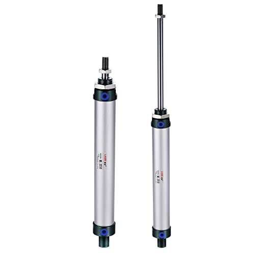 YOKIVE Pneumatic Air Cylinders, with Y Connectors and fitting Great for Automatic Equipment (25mm Bores 150mm Stroke)