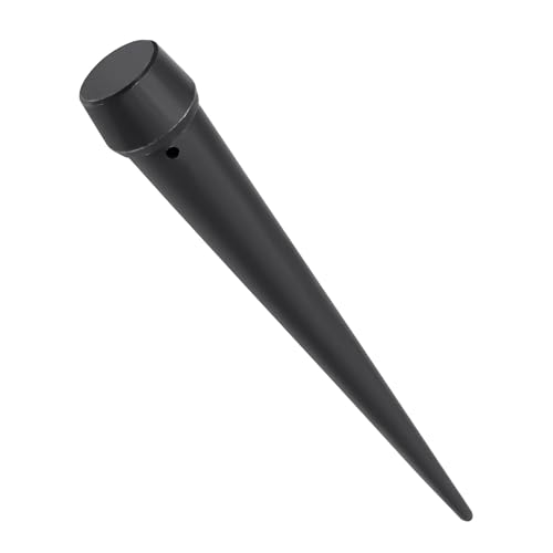Broad-Head Bull Pin, 1-1/16-Inch, Heat-Treaded Steel With Black Finish and Hang-up Hole,2 Pcs