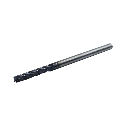 5Pcs 1/8in Solid Carbide Long End Mills, 4 Flute, 30 Degree Helix 5
