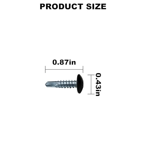 Trailer Exterior Self Tapping Screws (150pcs)#10 x 3/4'' Enclosed Car Hauler Self Tapping Screws/Self Tapping Sheet Metal Screws-Black (Pack of 2) 0.75 inches (Pack of 2)