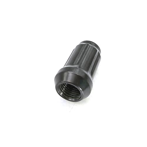 M12x1.25 Lug Nuts, 20pcs Black Closed End Lug Nuts with 1 Socket Key Compatible with Altima, Maxima, Subaru Infiniti Aftermarket Wheel